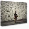ConKrea Quadro su Tela Canvas - INTELAIATO - Pronto da Appendere - Motivazionale - Idee Idea Psicologia - Marketing - 100x152cm - Senza Cornice - (cod.2242)
