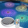 damastoreitalia Lampada LED Galleggiante Piscina IP67 RGB Solare - Faretto Decorativo Impermeabile con Telecomando, 3 Modalità Dinamiche e Timer - Luci Multicolore per Giardino, Spa, Fontane, Vasche