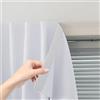 Sovtfides Tende adesive portatili oscuranti autoadesive, semplici e facili da installare, per finestre da camera da letto, termicamente isolate, per cucina, tende oscuranti nere piccole, 119 cm L x