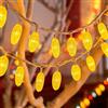 YUANYUYING Catena Luminosa a Energia Solare, 3M 20 LED Impermeabili per Giardino, Patio, Cortile e Decorazioni per Esterni, Accensione/Spegnimento Automatico (E)