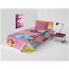 hermet Princess, Copriletto Letto Singolo Disney, Copriletto Primaverile Non Imbottito, Copriletto Singolo Bambino, 170x270 cm, 100% cotone, Principesse Disney
