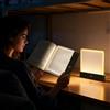 Generico Lampada Libro Piatta, Long-Lasting Night Reading Light, Luce Lettura Per Libri A LED Intelligente, Illuminazione Notturna, Dimmerabile In 3 Colori E Lampada Con Timer