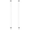 Homesally 2 Pezzi Tubi Fluorescenti 8W, 317mm, T4 Bianco Freddo 3500K, 560LM, Attacco G5, Luce a Basso Consumo Energetico, Luce Di Emergenza a Risparmio Energetico, Adatta per Cucina, Armadio, Garage,8w
