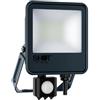 SHOT Bot-Lighting faro led esterno faretto orientabile Sensore Crepuscolare 10W 20W 30W 50W 90W Slim IP65 in Alluminio Vetro Temperato Non Dimmerabile -20°/+45° 220V (Luce Fredda, 20W Grigio)