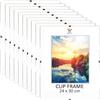 MG Design Cornice a Giorno Set 10 pezzi in 24 x 30 cm - Cornici senza cornice con acrilico e pannello posteriore in HDF per foto, poster e puzzle, verticale & orizzontale