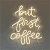 Ulalaza Insegna a LED Coffee Bar Insegne al neon Luci a LED per caffè Lampade da notte decorative da parete per vino Decorazione per feste Luce USB Luminosità regolabile