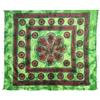 Seamar Telo Arredo Copritutto Grande Poseidon 220x240cm 100% Cotone Copri divano Gran foulard Batik Indiano (Verde Bottiglia)