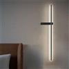 GZZBMY LED Lampada da Parete Lungo Dimmerabile con Telecomando Luce da Parete Lineare Interno Corridoio Applique da Parete Moderne Minimaliste Alluminio Illuminazione da Parete Soggiorno (Destra,120cm)