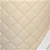 JINDAOSH Tessuto in Pelle Strutturato Tessuto Ecopelle Tappezzeria Tessuto for Mobili in Ecopelle, Trapuntato, al Metro per Cuscini Auto 100 * 155cm(Color:Beige)
