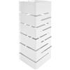 IlGruppone Portaombrelli Interno Esterno Elegante Design Moderno in Metallo con Ganci per ombrellini - Modello 9 Bianco
