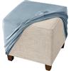 uyeoco Copri Pouf Fodera Poggiapiedi Rotondo/Quadrato/Rettangolare Copripoggiapiedi Elastico 50x50/40 x 40 Cover Sgabello Copertura Protettiva per Ottomana (Color : C, Size : 40X40CM) ( Color : 8 @ , Size :