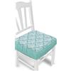 Russo Tessuti Set 6 Cuscini Sedie Coprisedia Imbottiti Elastico Cucina Salone SVEVA Medaglione-Tiffany