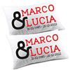 COLORFAMILY Coppia di federe Personalizzabili matrimoniali Regalo SanValentino Natale Compleanno Divertenti Personalizza con Nomi e data