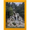 Wallazz Cornice Porta Puzzle 1000 Pezzi 50,4x70,4 cm Giallo - Cornice per Quadri e Puzzle, Frontale Trasparente in Crilex, Made in Italy - Design Elegante da Parete