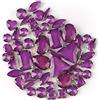 Brillabenny 50 Pietre CASTONI Strass da Cucire Cristallo Vetro Mix CABOCHON Stone Claw DECORI Gioielli Bijoux Abito Scarpe (Ametista)