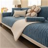 Generico Copridivano per Sedili D'amore,Coperta a Spina di Pesce per Divano Cane Gatto Copri per Seduta con Base Antiscivolo Ideale per il Salotto Multitaglia(Blue,60x120cm)