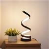 Maimeili Lampade da tavolo a LED moderne Lampade da scrivania a spirale dimmabili uniche con 3 livelli di colori per camera da letto da letto e soggiorno Ufficio Libreria Art Wall Decor