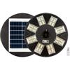 JANDEI - Lampione solare a LED da 4000 lumen, IP65 per esterni, batteria da 15.000 mAh, telecomando incluso, sensore di movimento da 6-8 m, luce bianca fredda 6000 K, parco, giardino, patio, strade