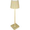 IlGruppone Lampada Da Tavolo LED Senza Fili Ricaricabile Controllo Touch Selezione Colore Intensità Dimmerabile Altezza Regolabile Con Adattatore Per Bottiglia AbatJour Comodino - Atmoshpere-Oro - 1 Pezzo