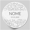 LARGE FORMAT 56 Adesivi Personalizzati Bomboniere Matrimonio 4 cm Modello 1