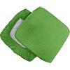 Russo Tessuti 6 Cuscini Sedie Cucina Coprisedia Imbottiti Tinta Unita Vari Colori Elastico-Verde