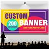LLLGSH Banner Personalizzato - Personalizzato Striscione con Immagine/Logo/Testo - Striscione Personalizzabile per Decorazioni Eventi Aziendali Ufficio Feste - 200 sfondi