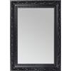 CLAMARO OTTO Specchio da parete antico 60x120 cm con cornice | Nero Opaco | Specchio vintage shabby chic in stile barocco con cornice in legno | Specchio barocco con supporto in metallo e materiale