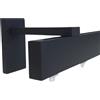 Globalcorporation Bastone Per Tenda Nero Minimal a Soffitto e Parete Doppio o Singolo Bastoni Moderni Binari da tende Scorritenda Riloga Zineffa Tendaggi Alluminio(120 Centimetri A Soffitto, NERO)
