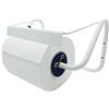 Virsus Dispenser Portarotolo a Parete, misura 40x20x23 cm, per Bobina Carta Industriale, Porta Rotolone Asciugatutto con Molle, per Cucina, Garage, Bagno Ufficio, Palestre -555 (Bianco)