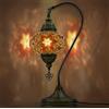 VALVELLO | Lampada A Mosaico | Marrone | Turca Marocchina A Collo Di Cigno, Stile Tiffany, Decorativa In Vetro Per Camera Da Letto, Soggiorno, Regalo Per Occasioni Speciali/Persona Speciale