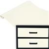 DecoMeister Pellicola Adesiva Tinta Unita per Mobili 90x210 cm - Carta Adesiva in PVC Lavabile per Rinnovare Porte, Tavoli e Scaffali - Pellicola Decorativa Pratica e Resistente - Avorio