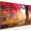 Runa Art Murali XXL Foresta paesaggio 200 x 80 cm Rosa 5 Pezzi - Made in Germany - 611655a