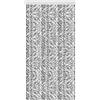 Arsvita - Tenda in ratina, 80 x 220 cm, protezione perfetta dagli insetti e dagli sguardi indiscreti per la porta del balcone e della terrazza, colore: grigio chiaro/bianco melangiato
