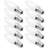Akozon 10Pcs Mini E12 LED Candelabri Lampadine 1.5W AC 230V per L'illuminazione Dell'hotel Dell'armadio Dell'auto Domestica
