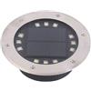 YRCHang Faretto a Incasso Solare Giardino Esterno, 8/12/16/20 LED luce solare confezione da faretti solari da incasso a terr,Lampada solare per Prato, Vialetto, Scala, Paesaggio(Size:Luce bianca,Color:12W)