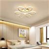 Generico ARCADIA Plafoniera Led Soffitto Moderna con Luce Calda e Fredda Dimmerabile, Telecomando e App per Cellulare - Lampadario Camera da Letto, Soggiorno, Cucina, Cameretta e Salotto - 6890LM 100W 60Cm