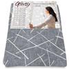 Tex family Tendina Giusy Grigio - Coppia Tende Vetro Moderne Semitrasparenti Effetto Bouclè in Poliestere - Coppia (2 Teli) CM. 80X150