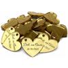 Carpe Diem Shop 20pz Mini Cuore Decorativo in Plexiglass Specchiato, 35 mm, Personalizzabile con Incisioni, per Bomboniere e Segnaposto