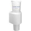 Comil Plast | Vasetto portafiori con supporto adesivo per Loculo cimiteriale - Portafiori Piccolo in Plastica 9,7x3,5 cm Bianco