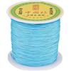 Craftdady- Cordoncino in nylon intrecciato per perline da 0,5 mm, per nodi cinesi, macramè, braccialetti fai da te, collane e gioielli, da 137 metri, colore: celeste chiaro