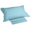 Caleffi - Completo Lenzuola in Cotone | Design Italiano dal 1962 | Confortevolezza per un Sonno Migliore | Tinta Unita, Turchese, Una Piazza e Mezza, Cotone