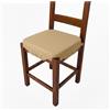 SalGiu Cuscini Sedie (set da 6) Con Alette 4 Lacci Imbottito Tinta Unita 40x40 (Beige)