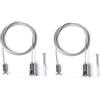 AFTERTECH SET 2 CAVI SOSPENSIONE per sospensione profili a parete 2528 2528B 5032 5070 7532 3566 6060B M2H1