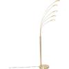 QAZQA sixties - LED Dimmerabile Lampada da terra dimmer incluso Design - 5 luce - L 1110 mm - Oro/Ottone - Design - Soggiorno I Camera da letto I Sala da Pranzo I Cucina