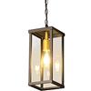Mengjay Trade Lampade a Sospensione Impermeabile da Interno/Esterno E27 Vintage Lampadario Lampada Lanterna Illuminazione da Giardino Rurale Antico Europeo Gazebo Decor Lighting