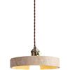 SANGPAO Nordic Warehouse Lampadario Moderno in Marmo di metà del Secolo Lampadario a Sospensione in Ottone Rame Lampadario a Sospensione in Pietra Naturale Isola Lampadario Antico Vintage per Sala da