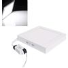 Gloriashoponline PLAFONIERA CON PANNELLO LED LUCE CALDA BIANCA NATURALE LAMPADA 6 12 18 24 WATT (Luce bianca 6500K, 24.0 Watt)