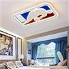 WJCJ Plafoniera LED Lampada da soffitto da basket creativa per bambini dimmerabile con telecomando lampadari paralume in acrilico soggiorno camera da letto camera dei bambini illuminazione luce ,Square