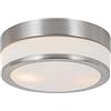 Qazqa flavi - Lampada da soffitto Moderno - 2 luce - Ø 23 cm - Acciaio - Moderno - Illuminazione esterna