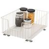 bremermann Cestello estraibile per armadio larghezza 40 cm con ripiano, con guide telescopiche, ideale per cucina, bagno e camera da letto, in metallo (Bianco crema)